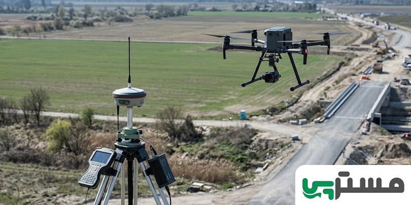 نقشه‌برداری هوایی RTK و PPK با پهپاد و ایستگاه مبنا GNSS