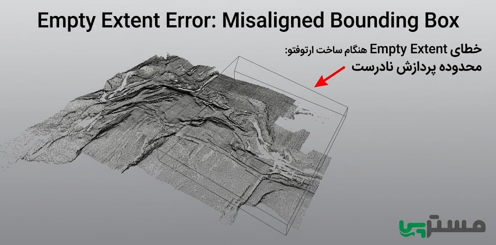 رفع خطای Empty Extent هنگام ساخت ارتوفتو در متاشیپ